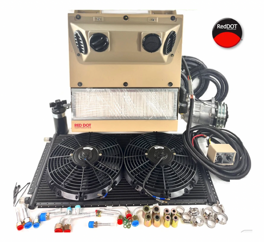 HUMVEE A/C Air Conditioning KIT R-2400-0 OEM Red Dot Backwall W/FRONT VENTS
