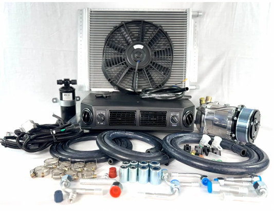 A/C KIT UNIVERSAL UNDERDASH EVAPORATOR HEAT & COOL 404-100 SERPENTINE PULLEY PV8