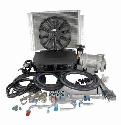 12V Universal Electric Underdash Air Conditioner Cool & Heat DC Auto Car A/C Kit