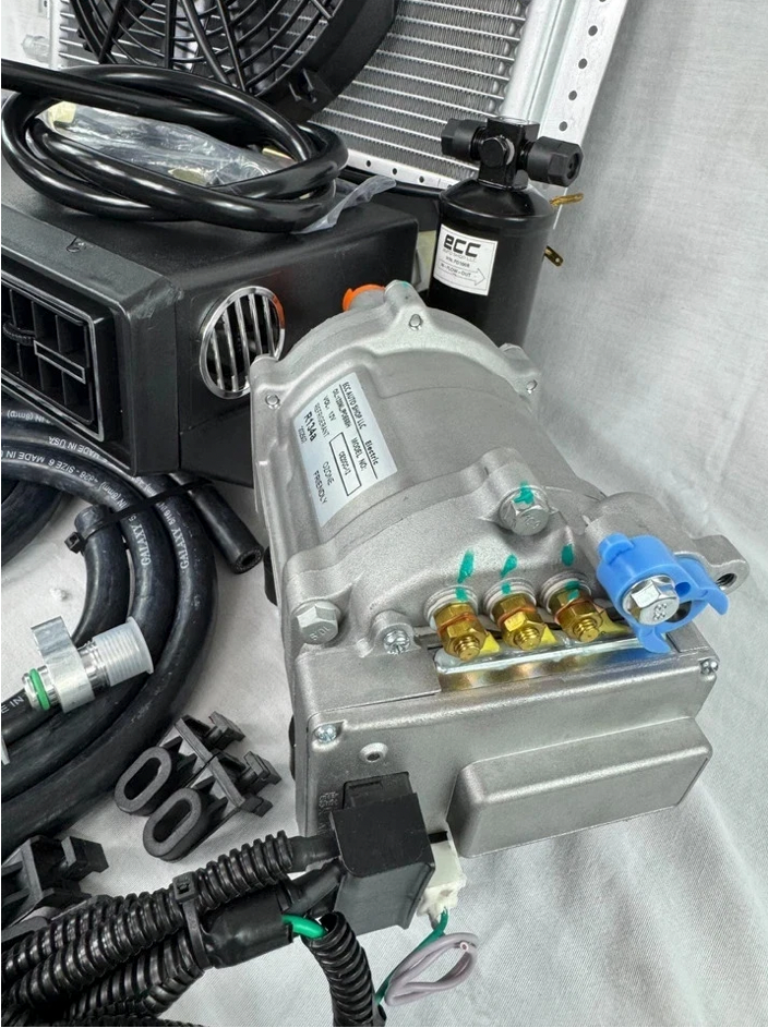 NEW A/C-KIT UNDER DASH EVAPORATOR 100% ELECTRIC COMPRESSOR 848-100 HEAT & COOL