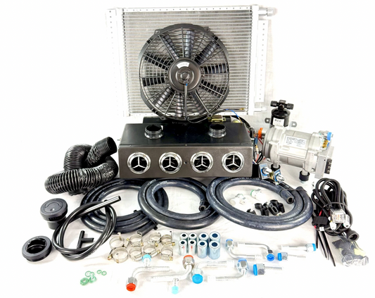 A/C KIT ELECTRIC 12 VOLTS HEAT & COOL 404 WITH 2 AUXILIARY DEFROSTER VENT