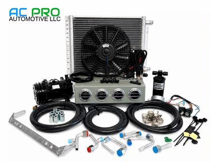A/C KIT UNIVERSAL UNDER DASH EVAPORATOR 432-000 SH GREY COMPRESSOR 2A BLACK