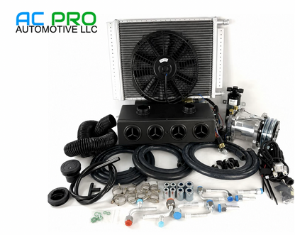 A/C KIT UNIVERSAL UNDER DASH HEAT & COOL 404 2 AUXILIARY DEFROSTER BLACK VENT