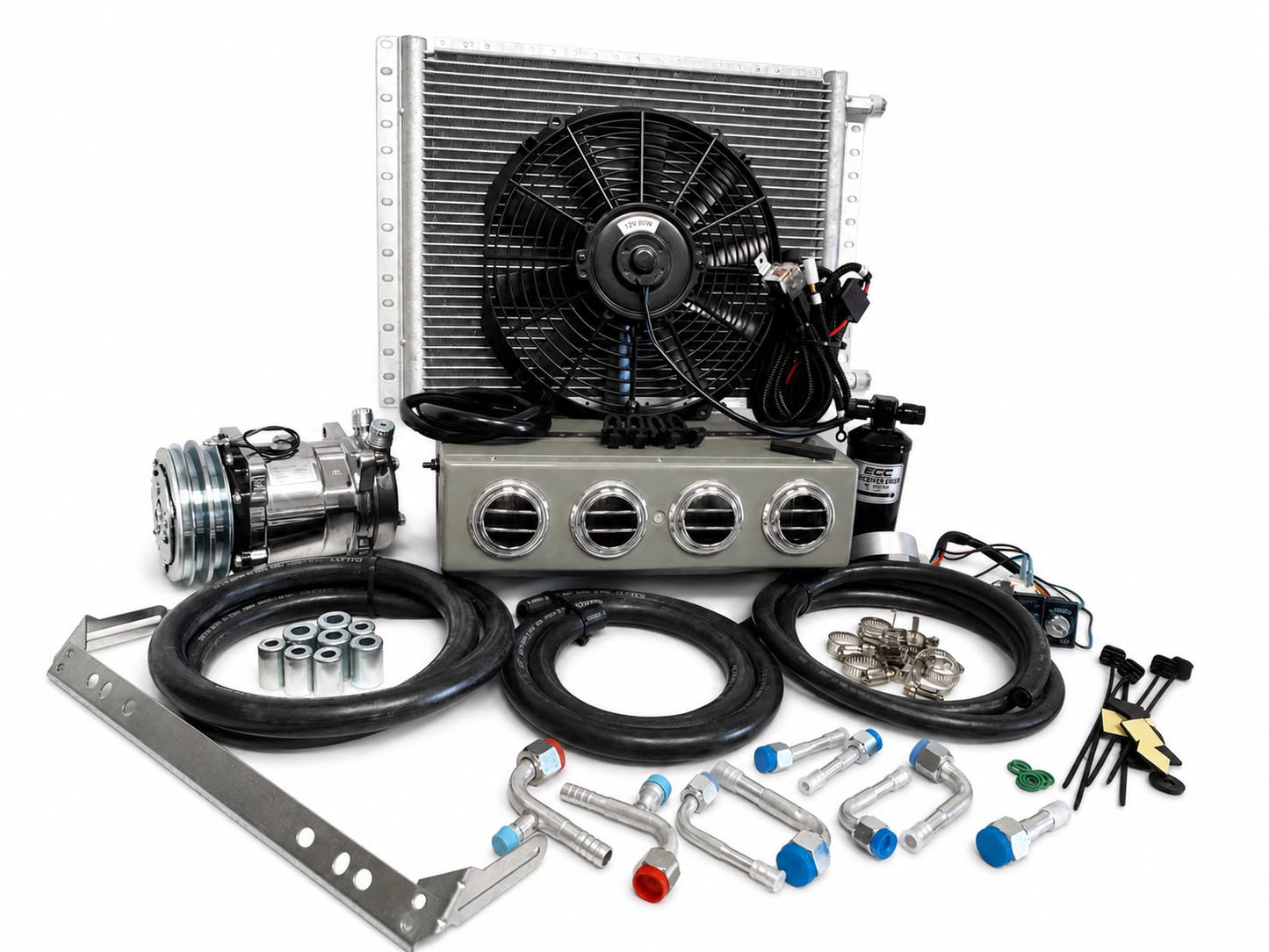 A/C KIT UNIVERSAL UNDER DASH EVAPORATOR 432-000 SH GREY COOL ONLY