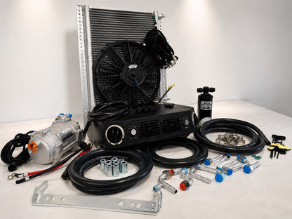 A/C KIT UNIVERSAL UNDERDASH EVAPORATOR 406-100 H/C 12V CONDENSER 20*12 ELECTRIC