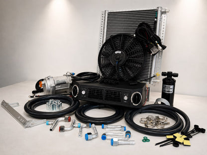 A/C KIT UNIVERSAL UNDERDASH EVAPORATOR 406-100 H/C 12V CONDENSER 20*12 ELECTRIC
