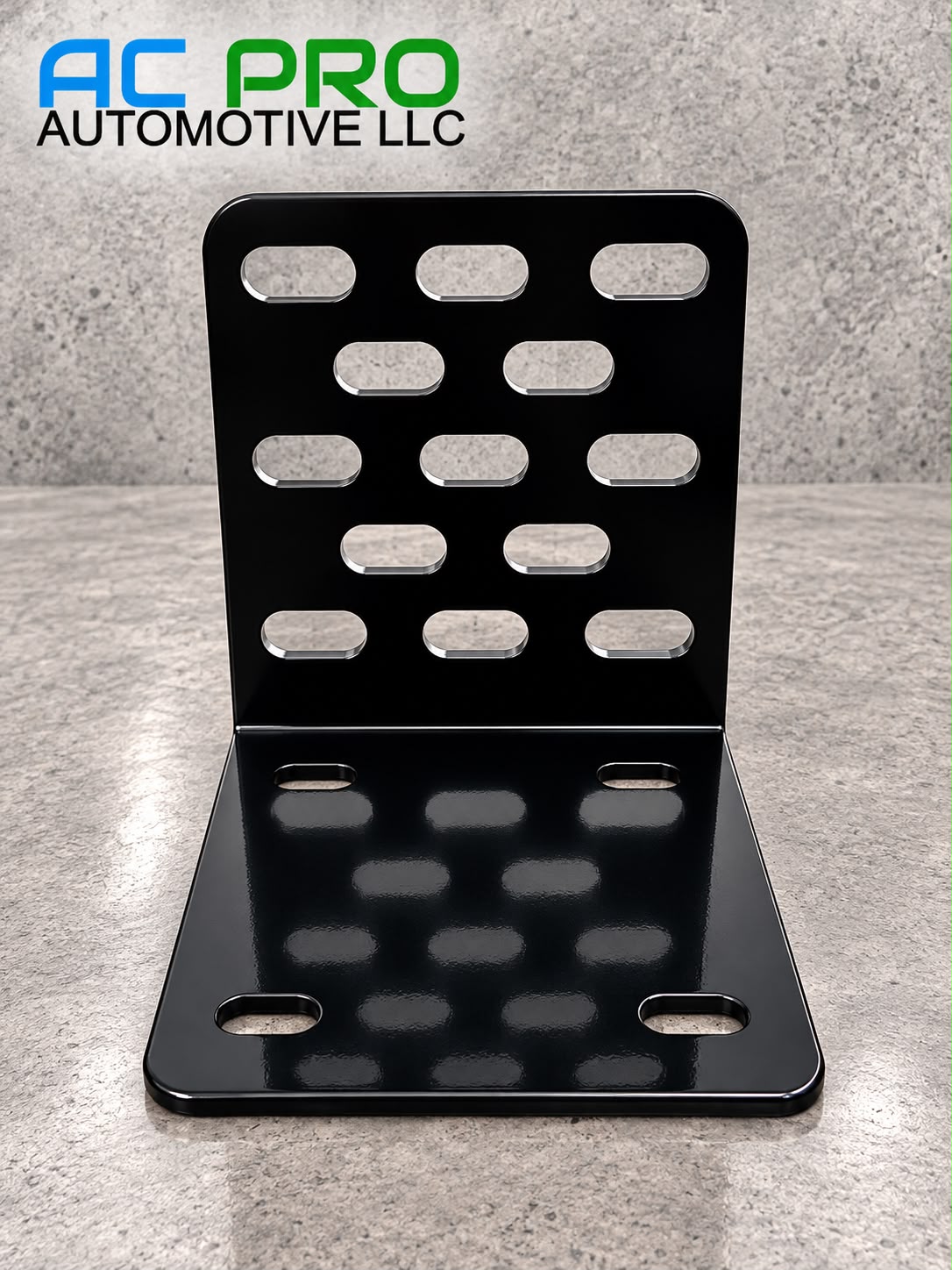 Black Metal Compressor Mounting Bracket – Heavy Duty Automotive Support