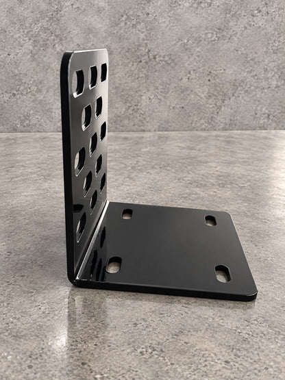 Black Metal Compressor Mounting Bracket – Heavy Duty Automotive Support