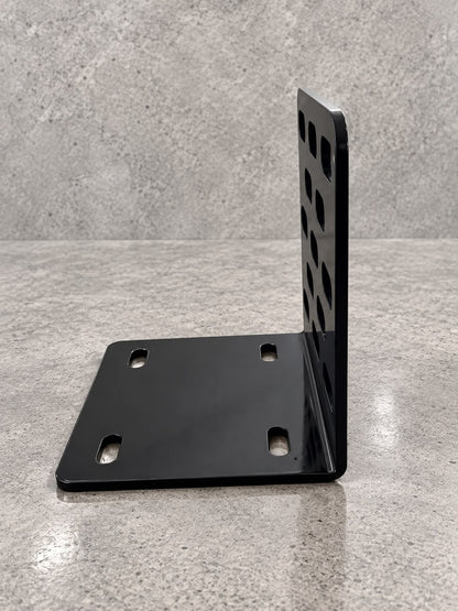 Black Metal Compressor Mounting Bracket – Heavy Duty Automotive Support