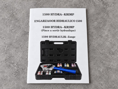 1500 Hydra-Krimp Hydraulic A/C Hose Crimper Kit with Dies & Case