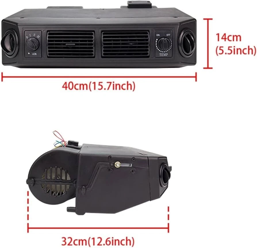 12700 BTU 12V Electric Car AC Kit Universal Underdash Compressor Air Conditioner
