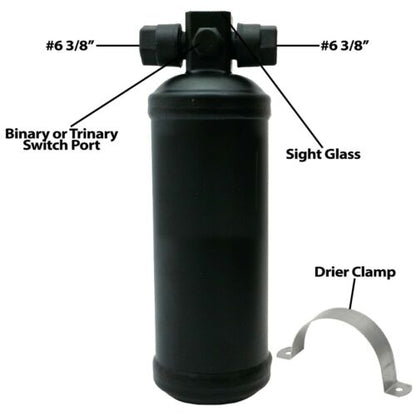 A/C  HOSE FITTING KIT UNIVERSAL WITH DRIER AND BINARY SWITCH